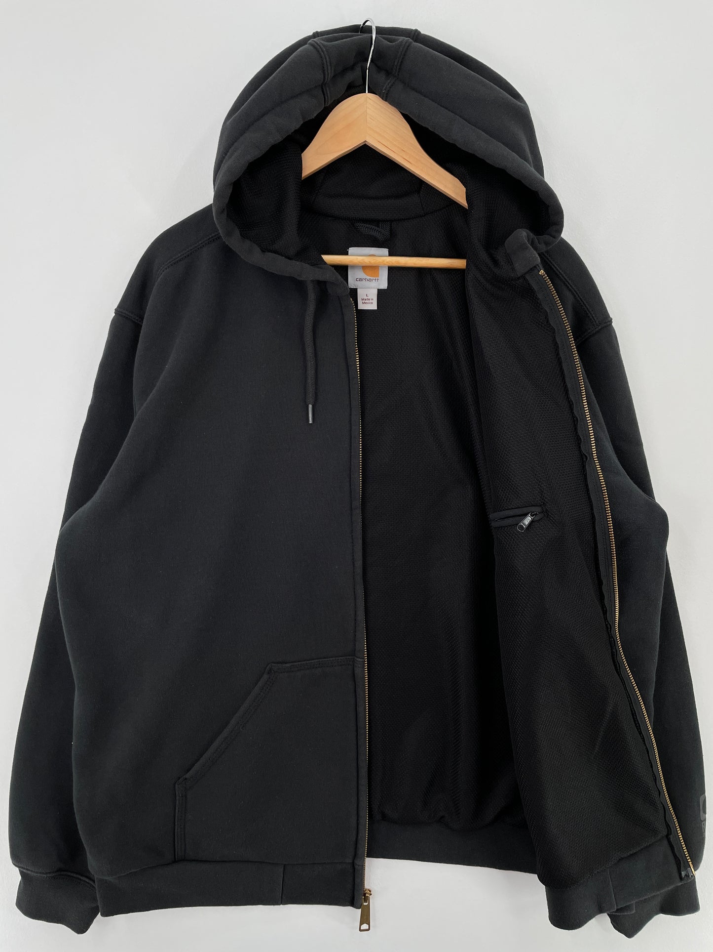 Vintage CARHARTT Size L Zip-up Hoodie Sweat Shirt / E1260S
