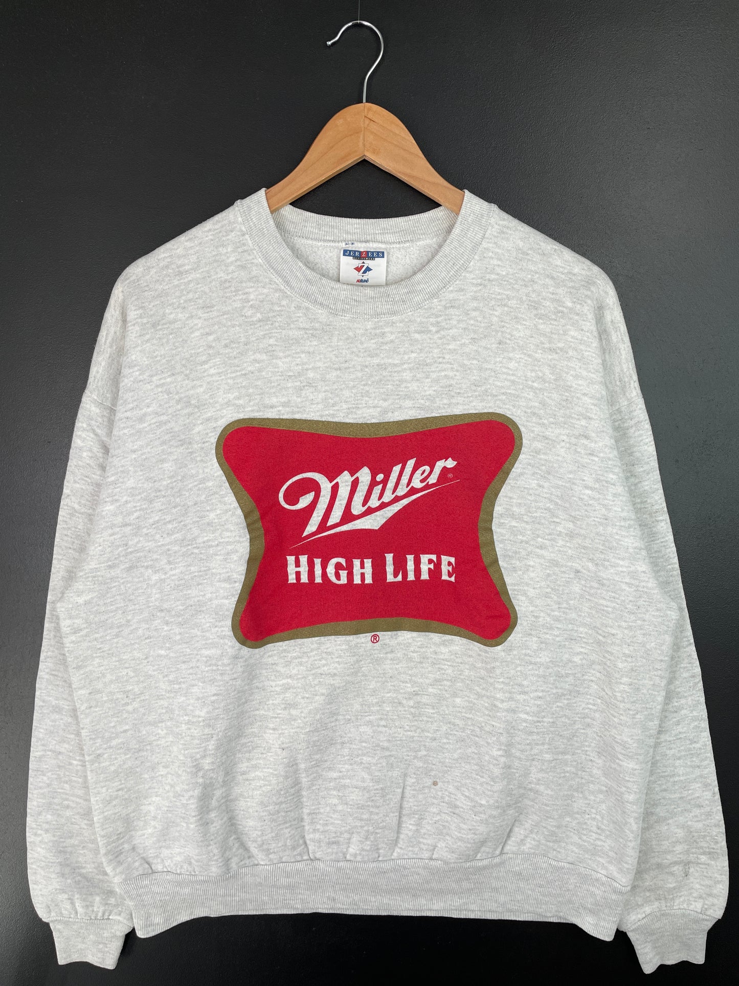 90's MILLER HIGH LIFE Made in USA Size XL Vintage Sweat-Shirt / A8951