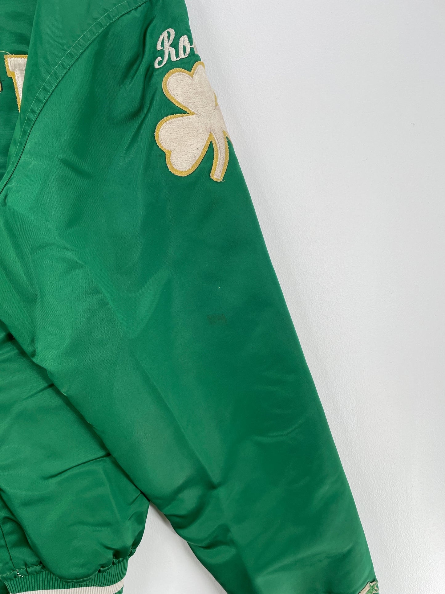 90's STARTER x BOSTON CELTICS Made in USA Size XL Vintage NBA Nylon Padded Jacket / E865