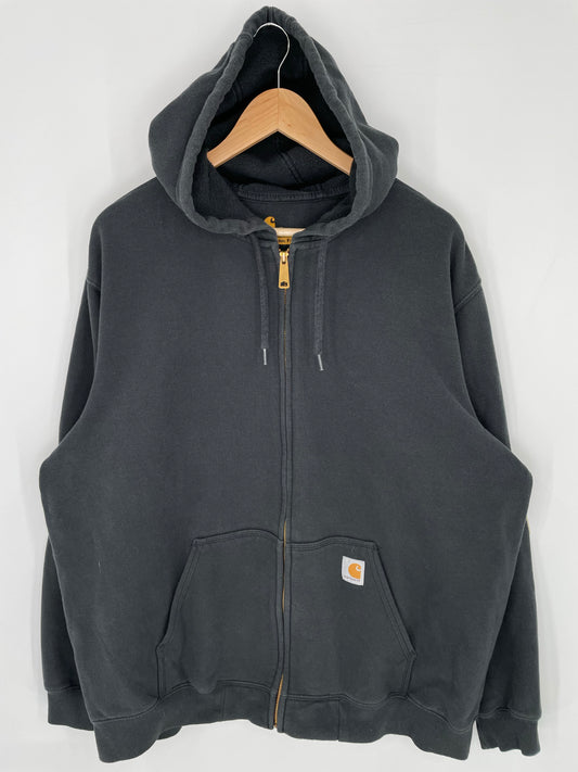 Vintage CARHARTT Size XL Zip-up Hoodie Sweat-Shirt / K9523