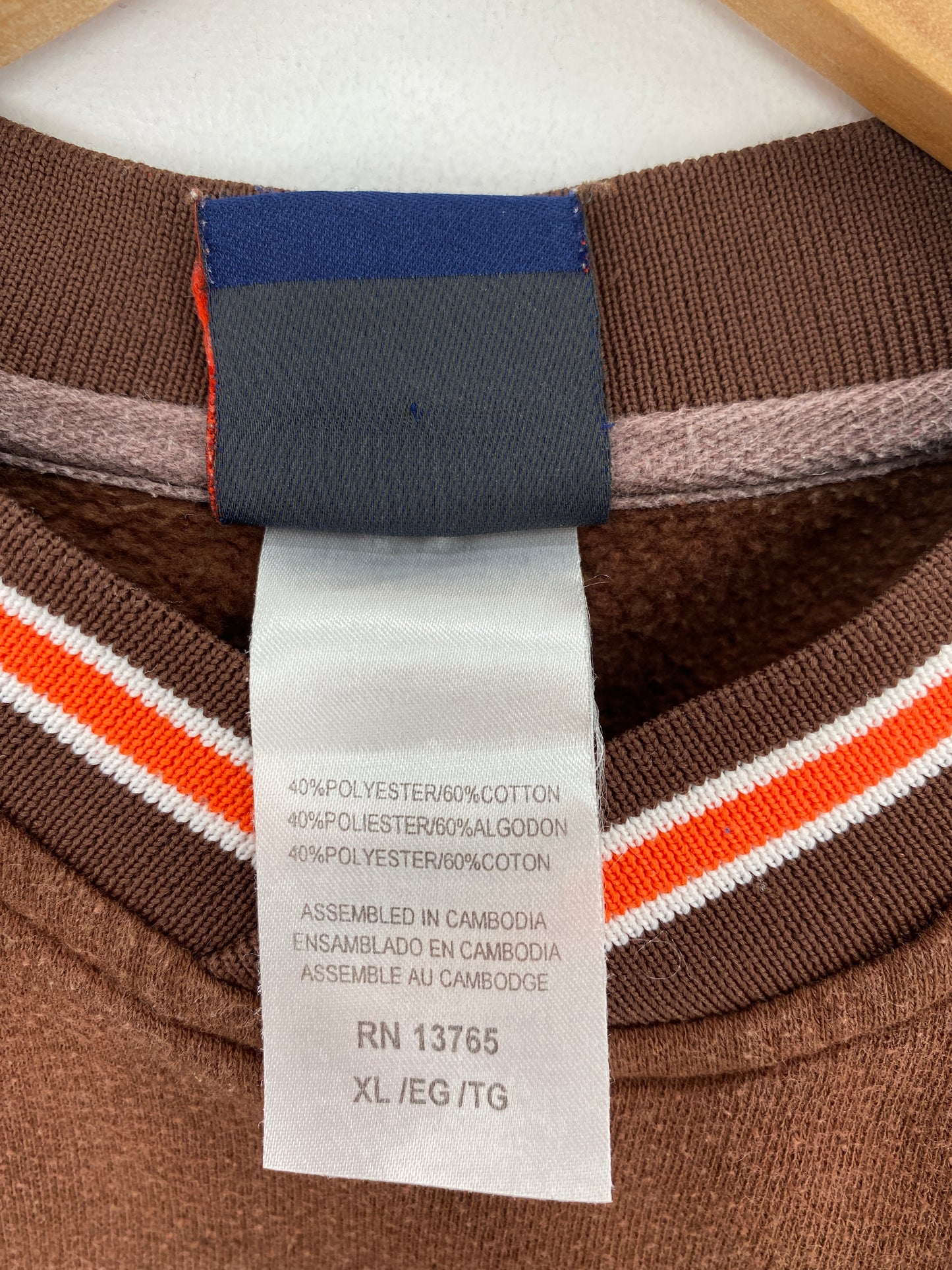 00' CLEVELAND BROWNS Size XL Vintage NFL Sweat-Shirt / A4739