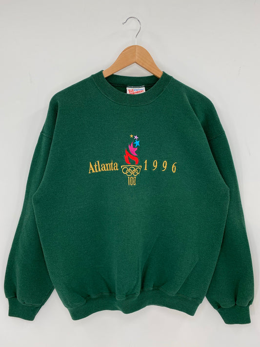 1996 CHAMPION X ATLANTA OLYMPICS Made in USA Size L Vintage Sweat-Shirt / K7974