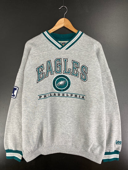 90's PHILADELPHIA EAGLES Size XXL Vintage NFL Sweat-Shirt/ A5398
