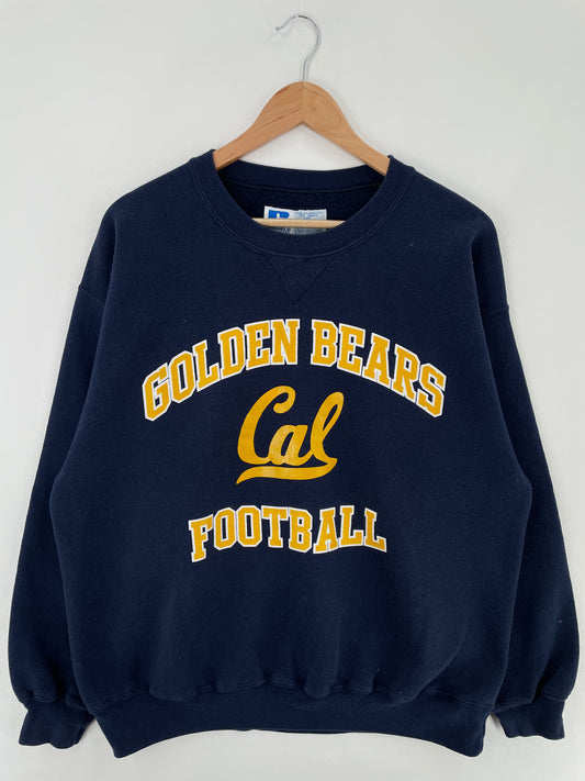 90's RUSSELL x CALIFORNIA GOLDEN BEARS Made in USA Size XL Vintage College Sweat-shirt / A9969