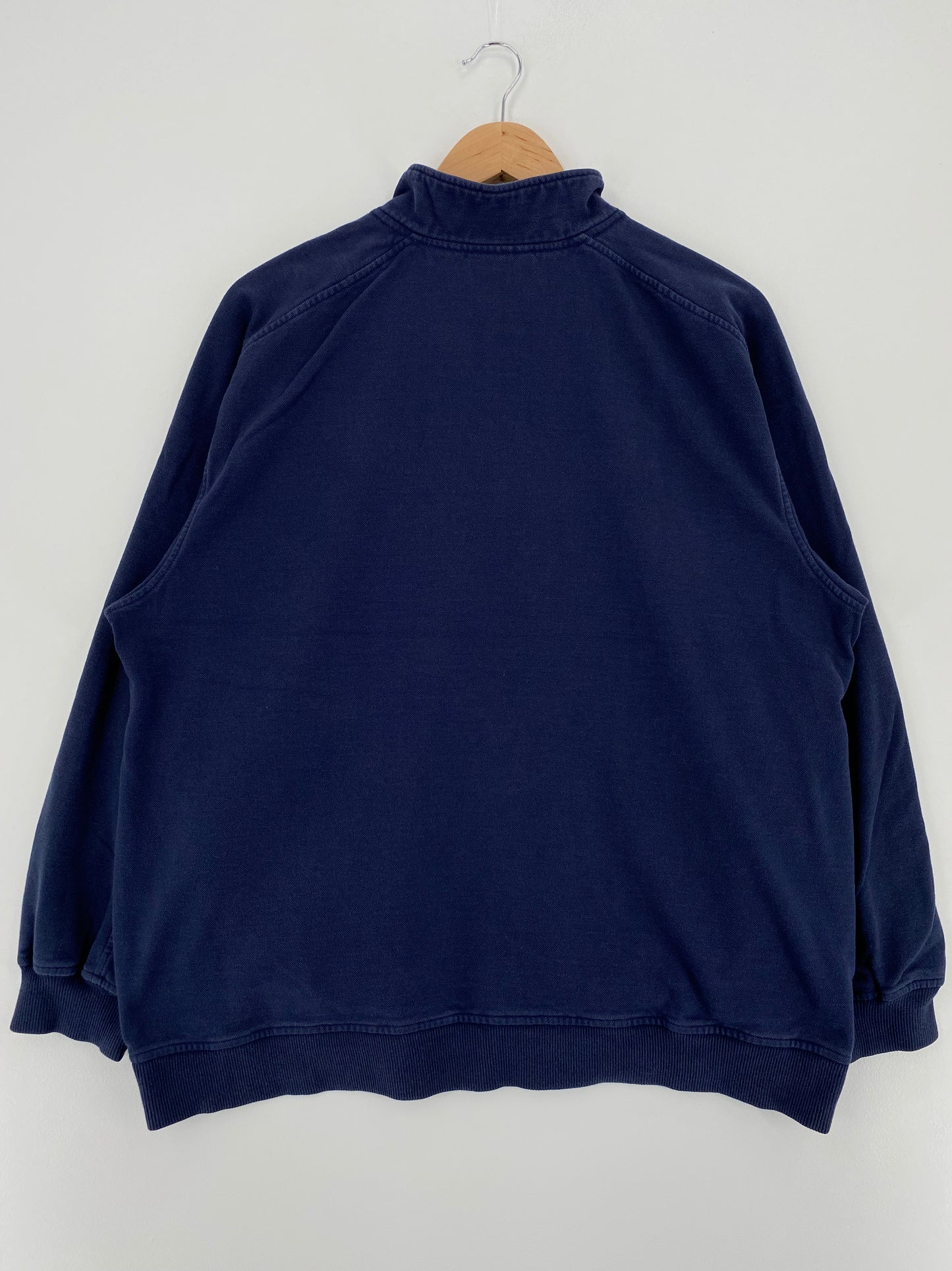 00' NIKE MINI SWOOSH NEW YORK YANKEES Size L Vintage MLB Half Zip Sweat-Shirt / A2882