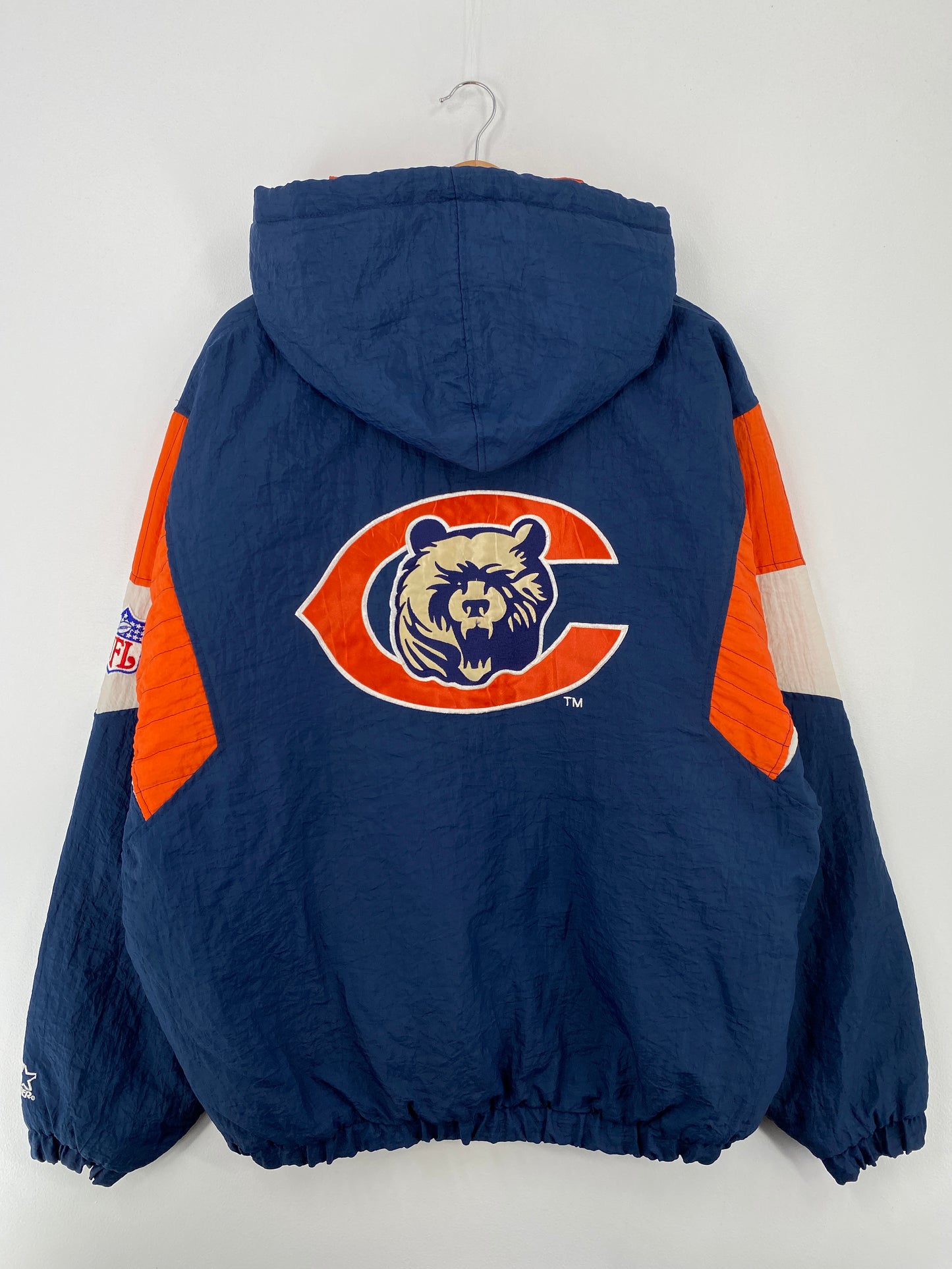 90's STARTER x CHICAGO BEARS Size XL Vintage NFL Nylon Jacket / A8761