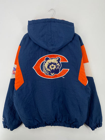 90's STARTER x CHICAGO BEARS Size XL Vintage NFL Nylon Jacket / A8761