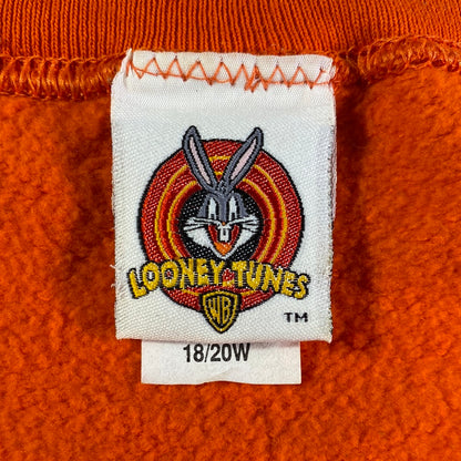1997 LOONEY TONES TWEETY HALLOWEEN Made in USA Approx. Size XL Vintage Sweat-shirt / A8751