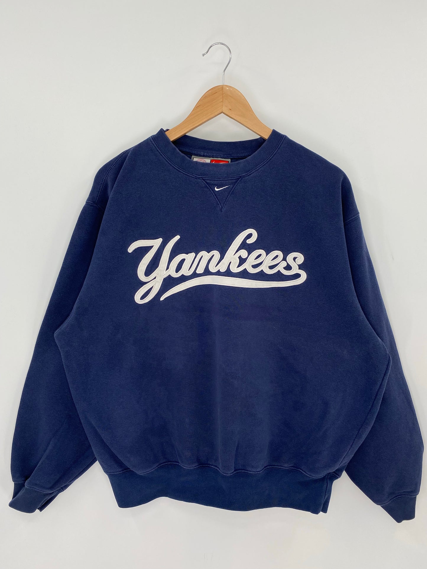 00' NIKE NEW YORK YANKEES Size M Vintage MLB Sweat-Shirt / K8540
