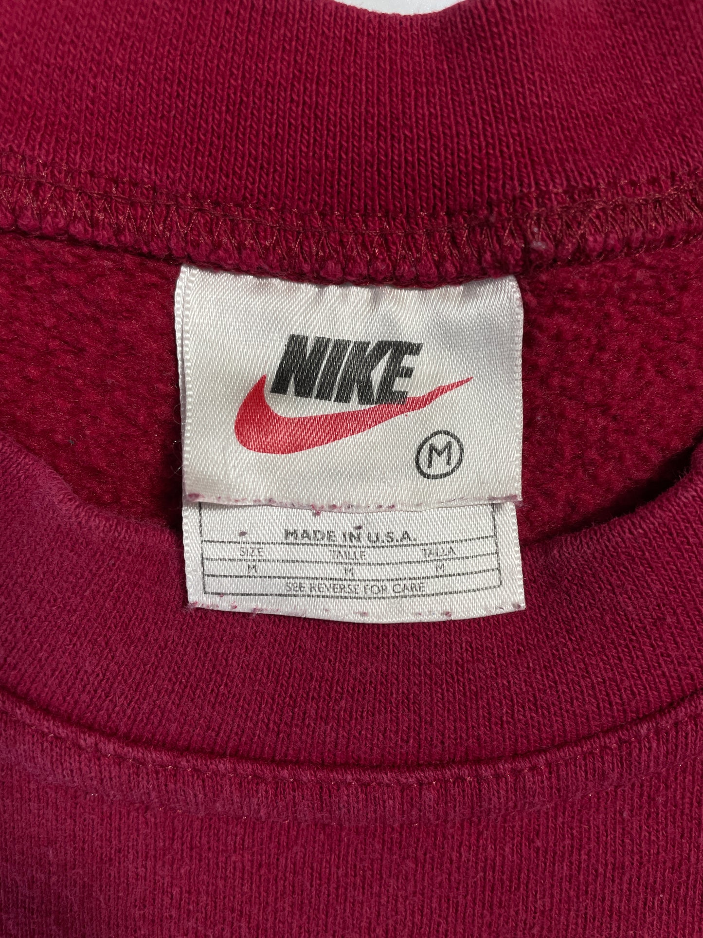 90's NIKE MINI SWOOSH Made in USA Size M Vintage Sweat-shirt / A8070