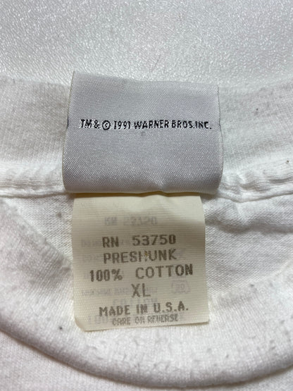 1991 LOONEY TUNES BUGS BUNNY MARTIAN Made in USA Size XL Vintage T- Shirts / A1032