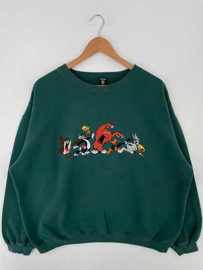 1995 LOONEY TUNES Size XL Vintage Sweat-shirt / A9409