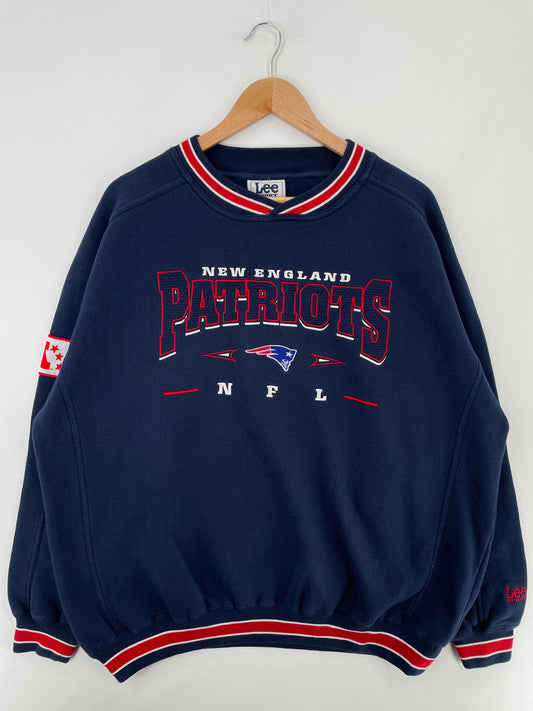90's NEW ENGLAND PATRIOTS Size XL Vintage NFL Sweat-shirt / E2732S