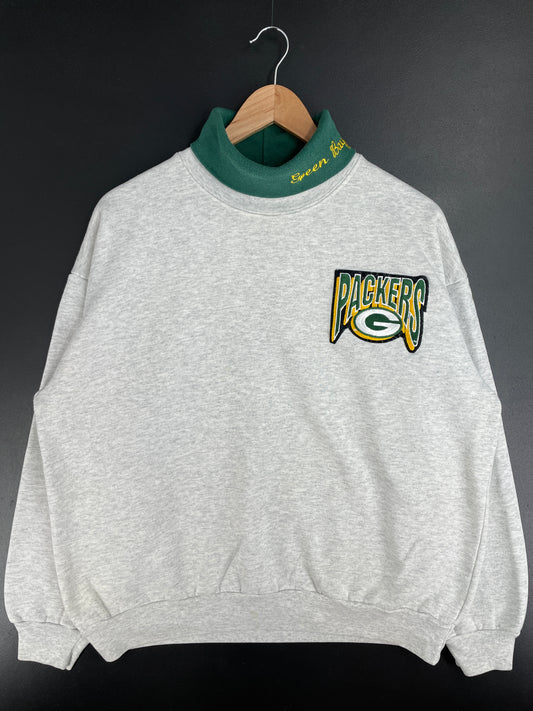 90's GREEN BAY PACKERS Made in USA Size XL Vintage NFL Sweat-Shirt / E1563S
