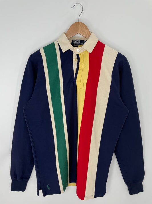 90's POLO RALPH LAUREN Size M Vintage Rugby-Shirt / K8654
