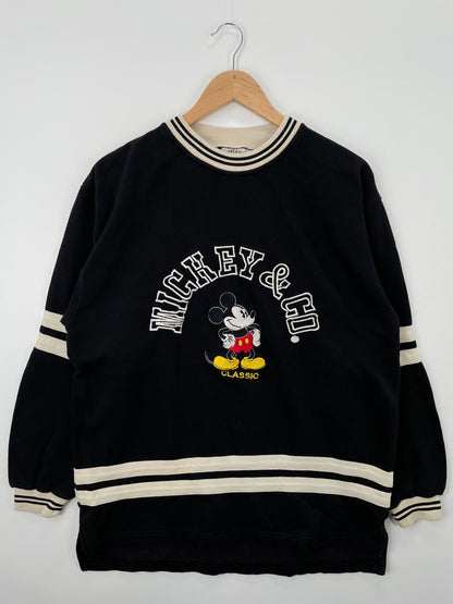 90’s DISNEY MICKEY Size No Tag(Approx.L) Vintage Sweat-Shirt / A1180
