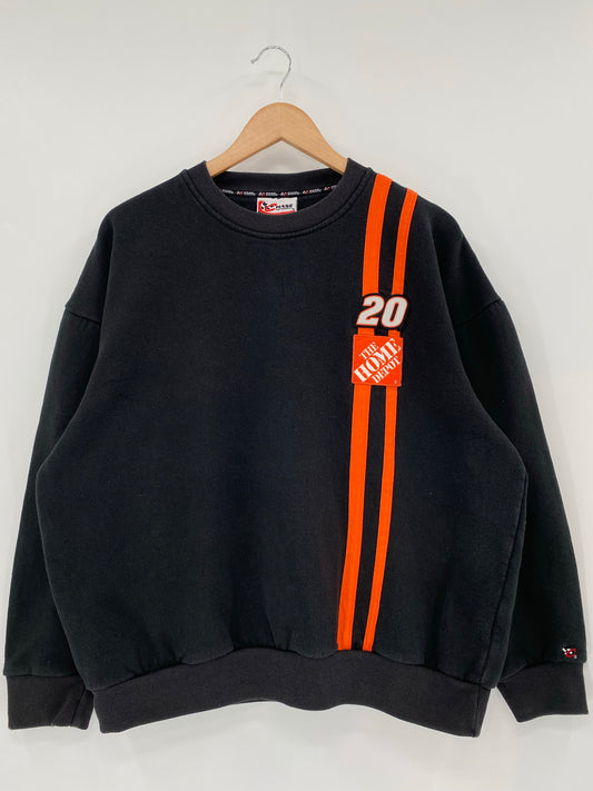 Vintage NASCAR TONY STEWART x THE HOME DEPOT Size L Racing Sweat-shirt / K7051
