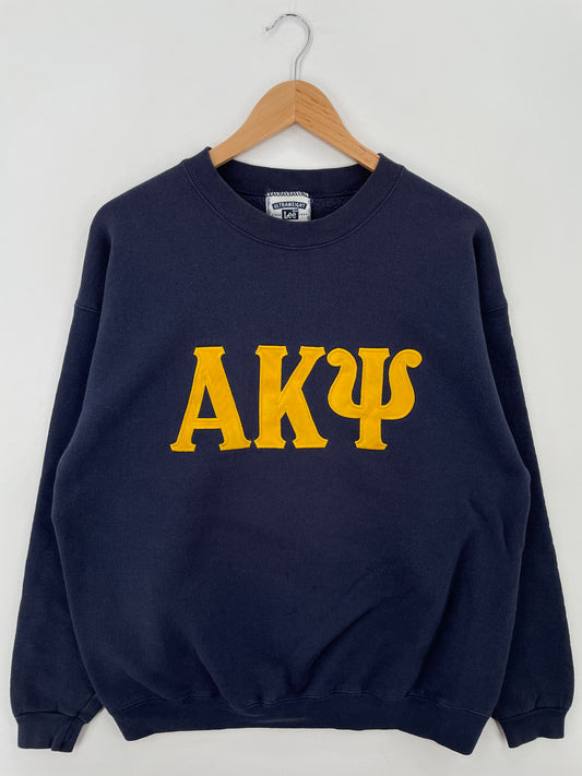 90’s ALPHA KAPPA PSI Size L Vintage College Sweat-Shirt / A6920
