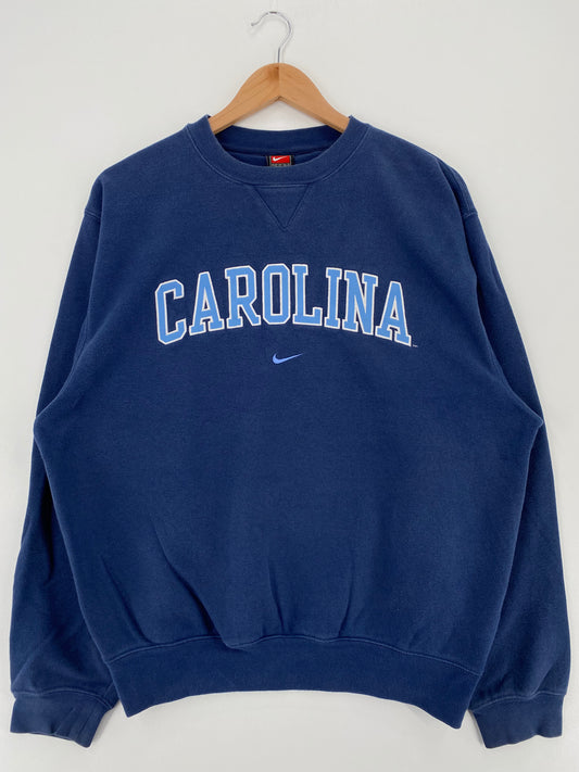 00' NIKE CAROLINA Size S Vintage College Sweat-Shirt / A2771