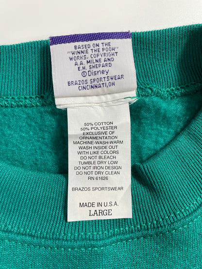 90's DISNEY POOH Made in USA Size L Vintage Sweat-Shirt / A2586