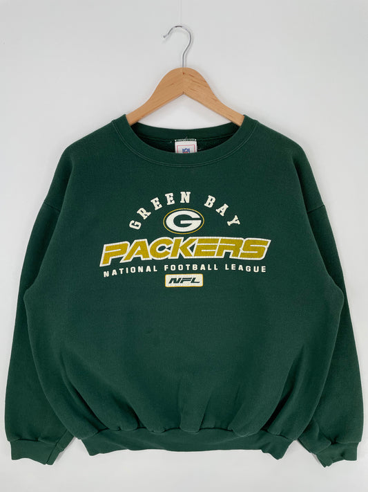 Vintage GRREN BAY PACKERS Size L NFL Sweat-shirt / A741