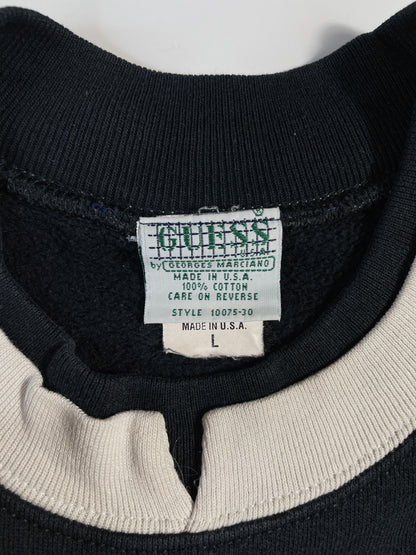 90's GUESS Made in USA Size L Vintage Sweat-Shirt / A8956