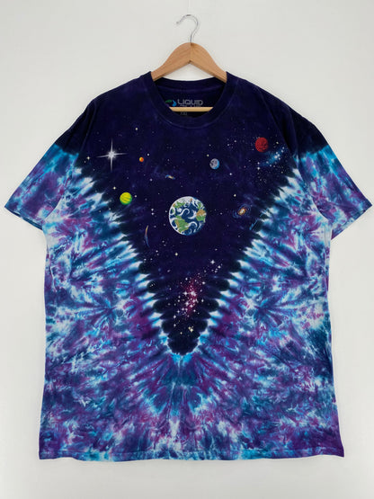Vintage LIQUID BLUE SPACE TIE-DYE Size XXL Vintage T-Shirt / E3201T