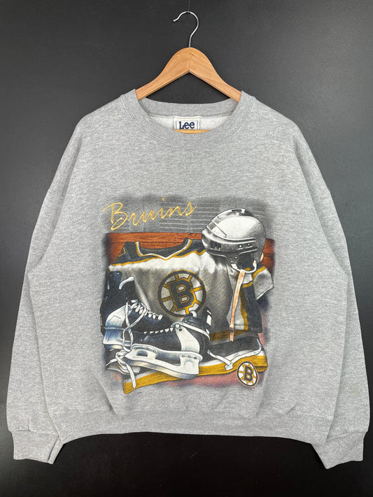 90’s BOSTON BRUINS Made in USA Size XL Vintage NHL Sweat-Shirt / A8574