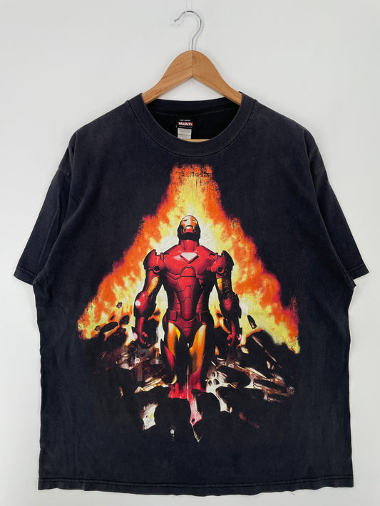 Vintage MARVEL IRON MAN Size XL T-shirt / A8997