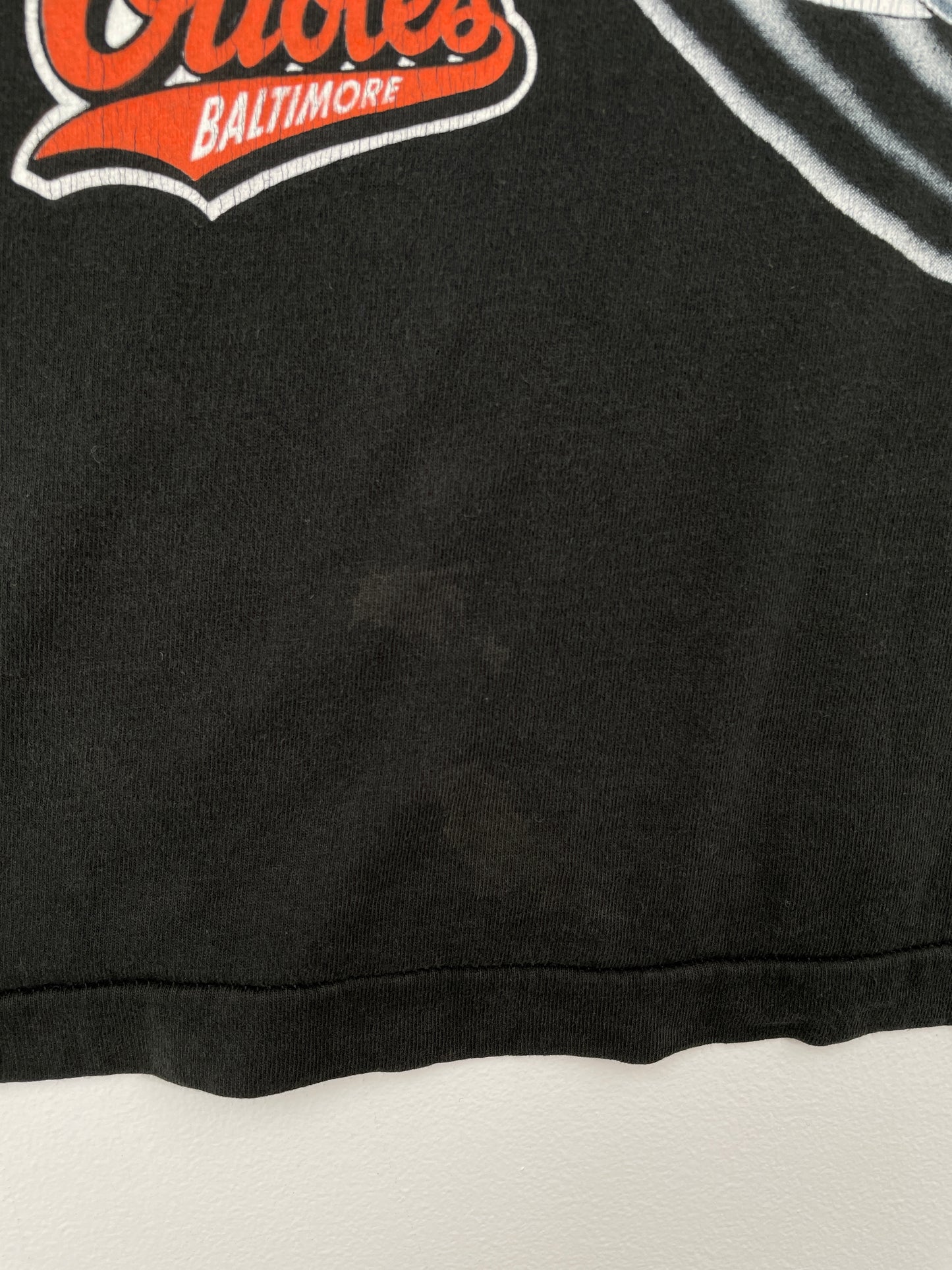 .1994 BALTIMORE ORIOLES Made in USA Size L Vintage MLB T-Shirt / A8857