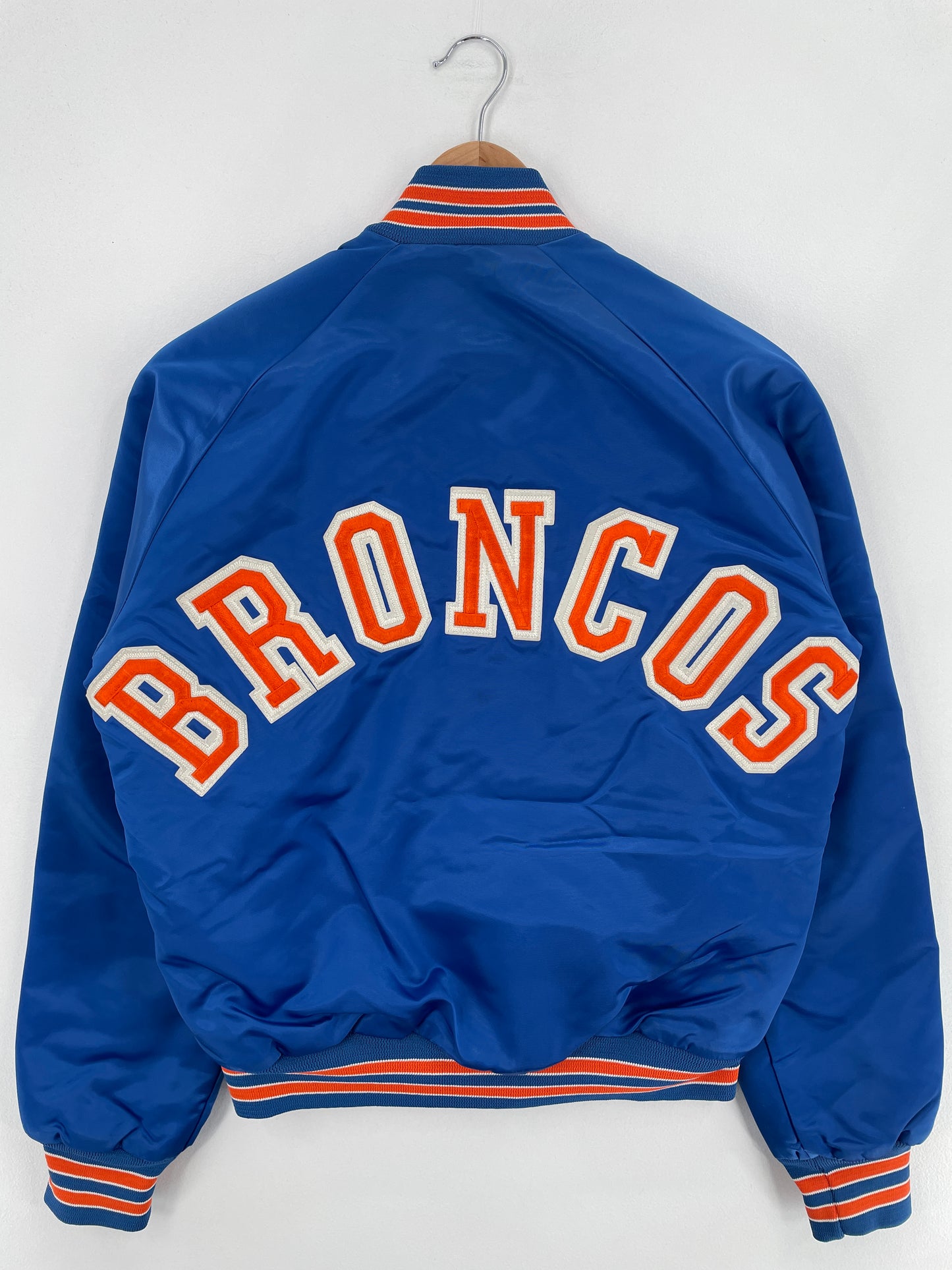 80’s DENVER BRONCOS Size S Nylon Padded Jacket / E866
