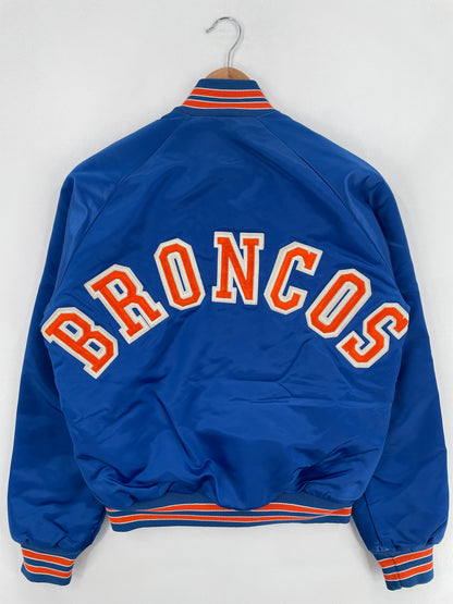 80’s DENVER BRONCOS Size S Nylon Padded Jacket / E866