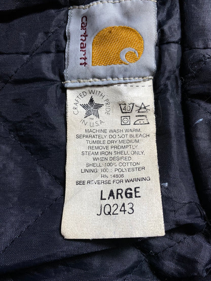 Vintage CARHARTT Size L Zip-up Hoodie Sweat-shirt Jacket / K8107