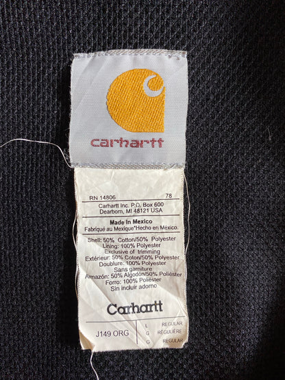 Vintage CARHARTT Size L Zip Up Hoodie Sweat-shirt / K6895
