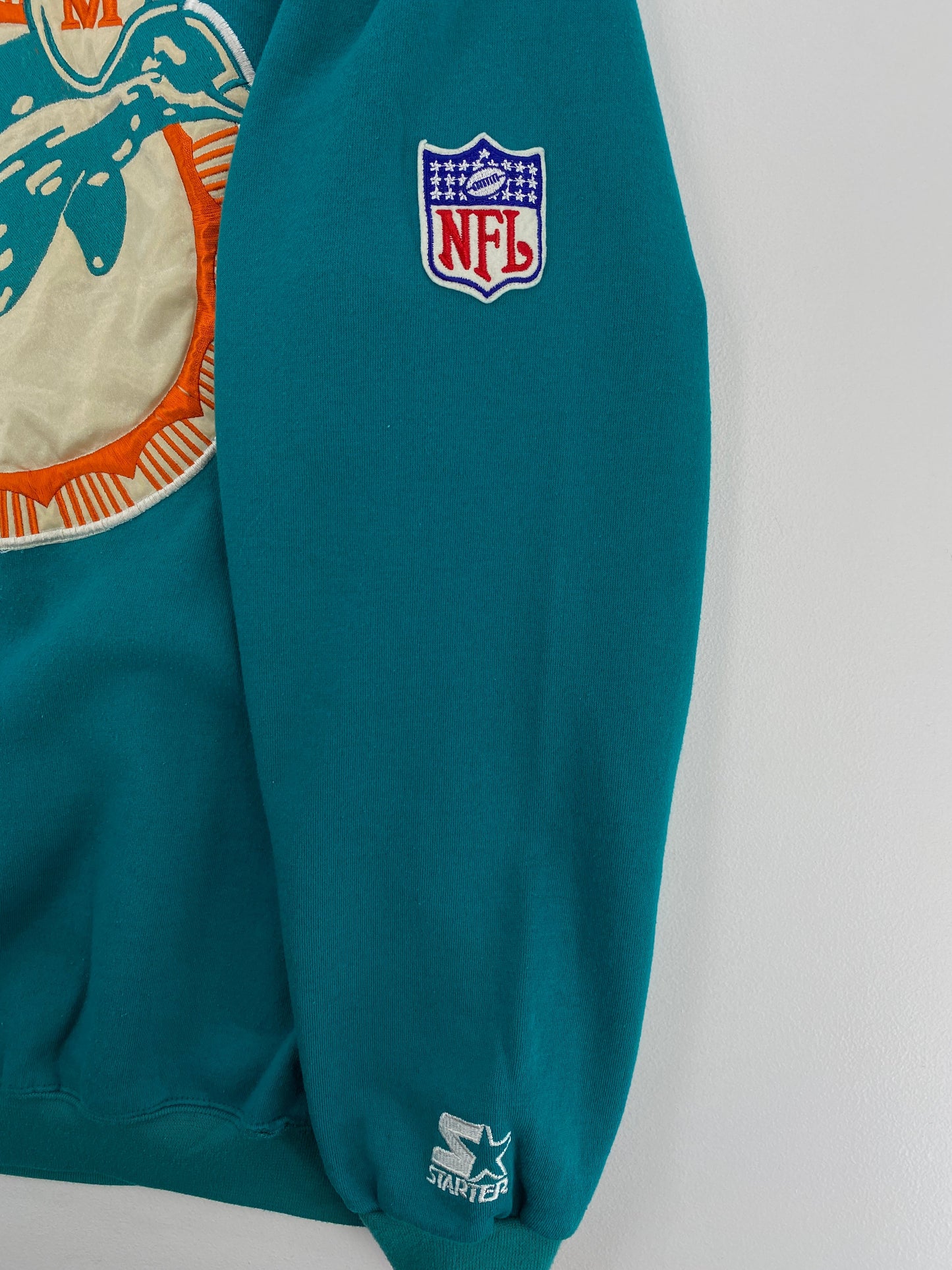 90's STARTER x MIAMI DOLPHINS Size L Vintage NFL Sweat-Shirt / E5655S