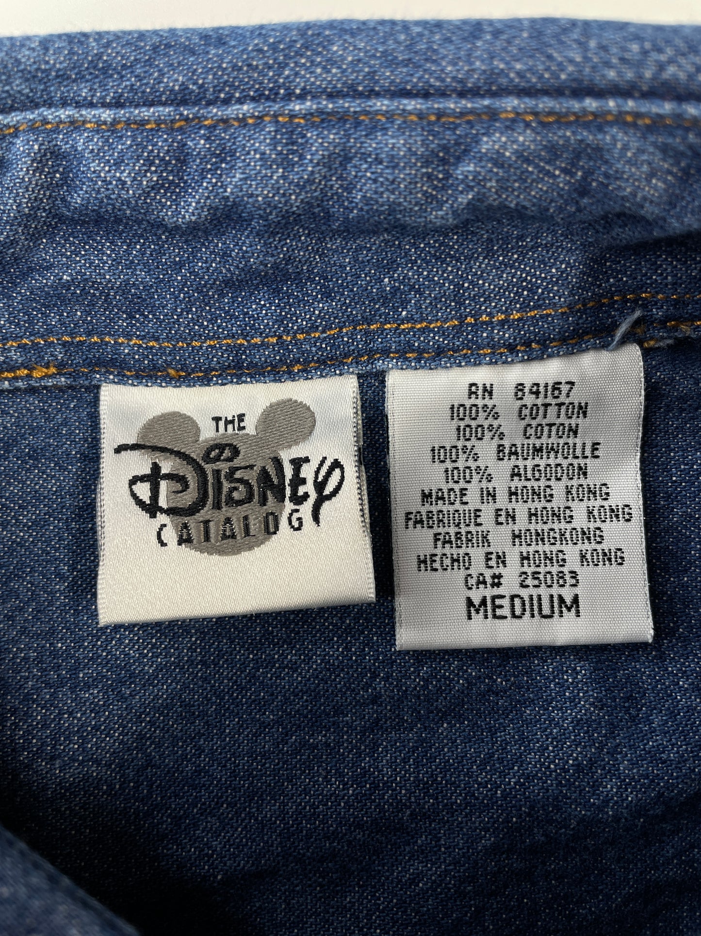 00' DISNEY MICKEY Size M Vintage Button down Shirt / G4013B