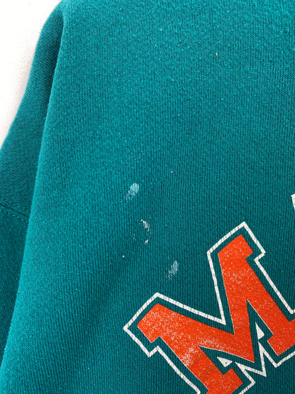 1996 MIAMI DOLPHINS Made in USA Size XL Vintage NFL Sweat-Shirt / A6474