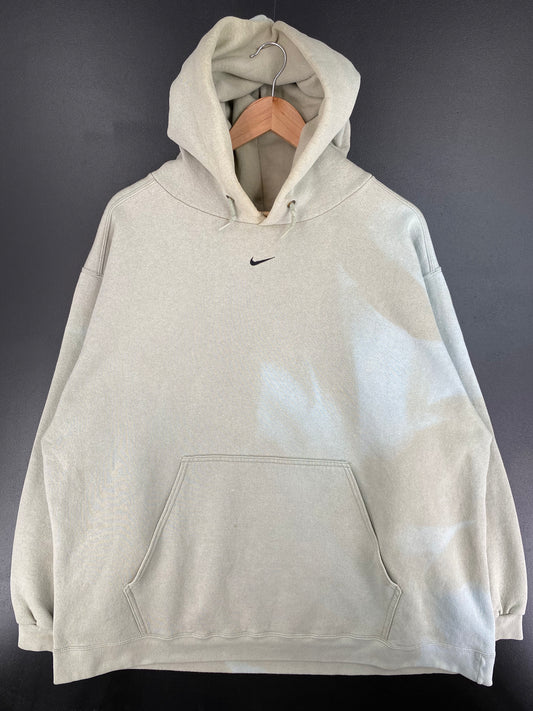 90's NIKE CENTER SWOOSH Made in USA Size XXL Vintage Hoodie Sweat-shirt / A689