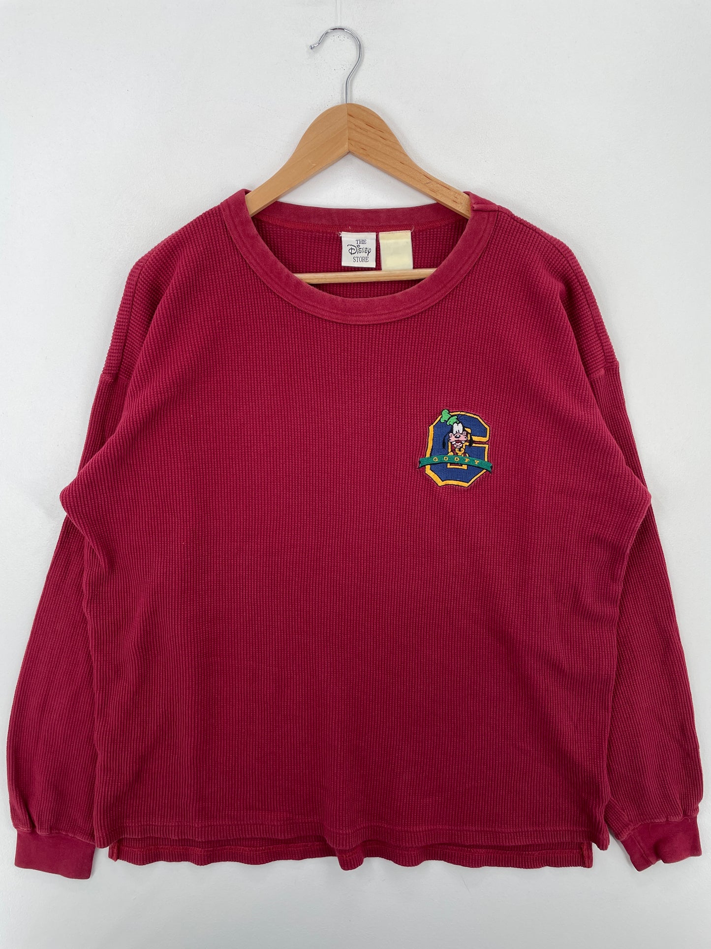 00' DISNEY GOOFY Size Approx.XL Vintage Long Sleeve T-shirt / A6613