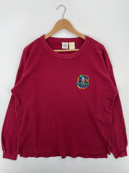 00' DISNEY GOOFY Size Approx.XL Vintage Long Sleeve T-shirt / A6613