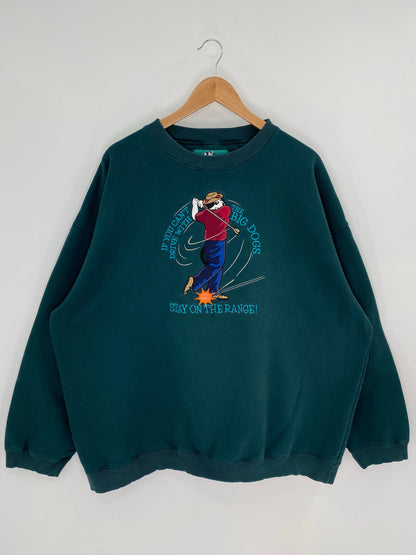 90's BIG DOGS Size XXXL Vintage Sweat-Shirt / E128