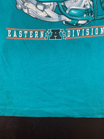 90's MIAMI DPOLPHINS Made in USA Size L Vintage NFL T-Shirt / A3515