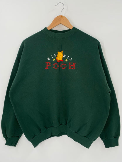 90’s DISNEY POOH Made in USA Size XL Vintage Sweat-shirt / K4134