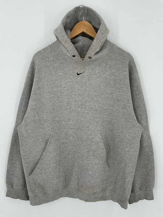90’ NIKE CENTER SWOOSH Made in USA Size L Vintage Hoodie Sweat-Shirt / K5243
