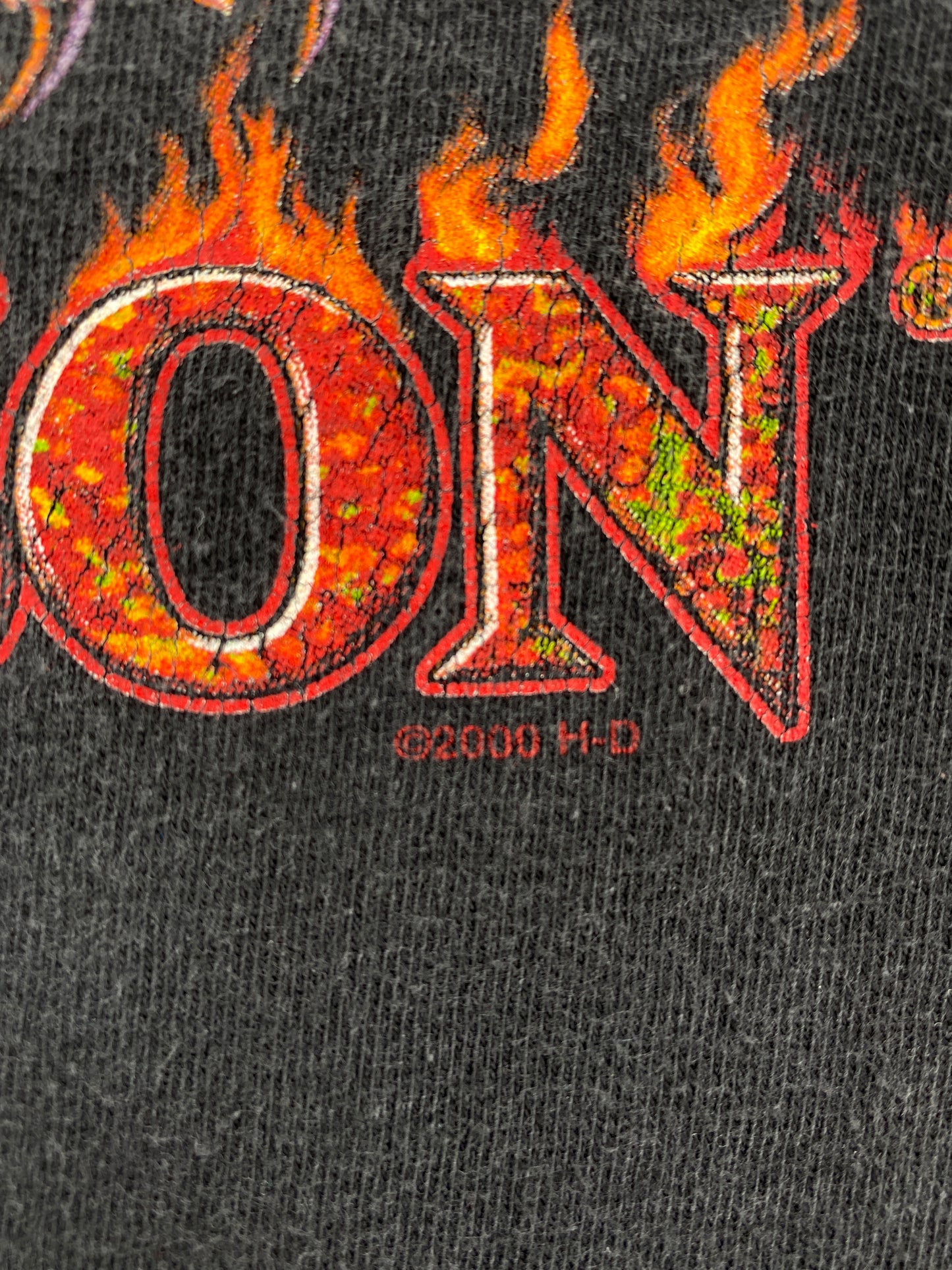 2000 HARLEY DAVIDSON Made in USA Size XL Vintage T-Shirts / A3978