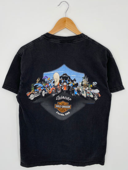 2000' HARLEY DAVIDSON x LOONEY TUNES Made in USA Size M Vintage T-Shirt / K7326