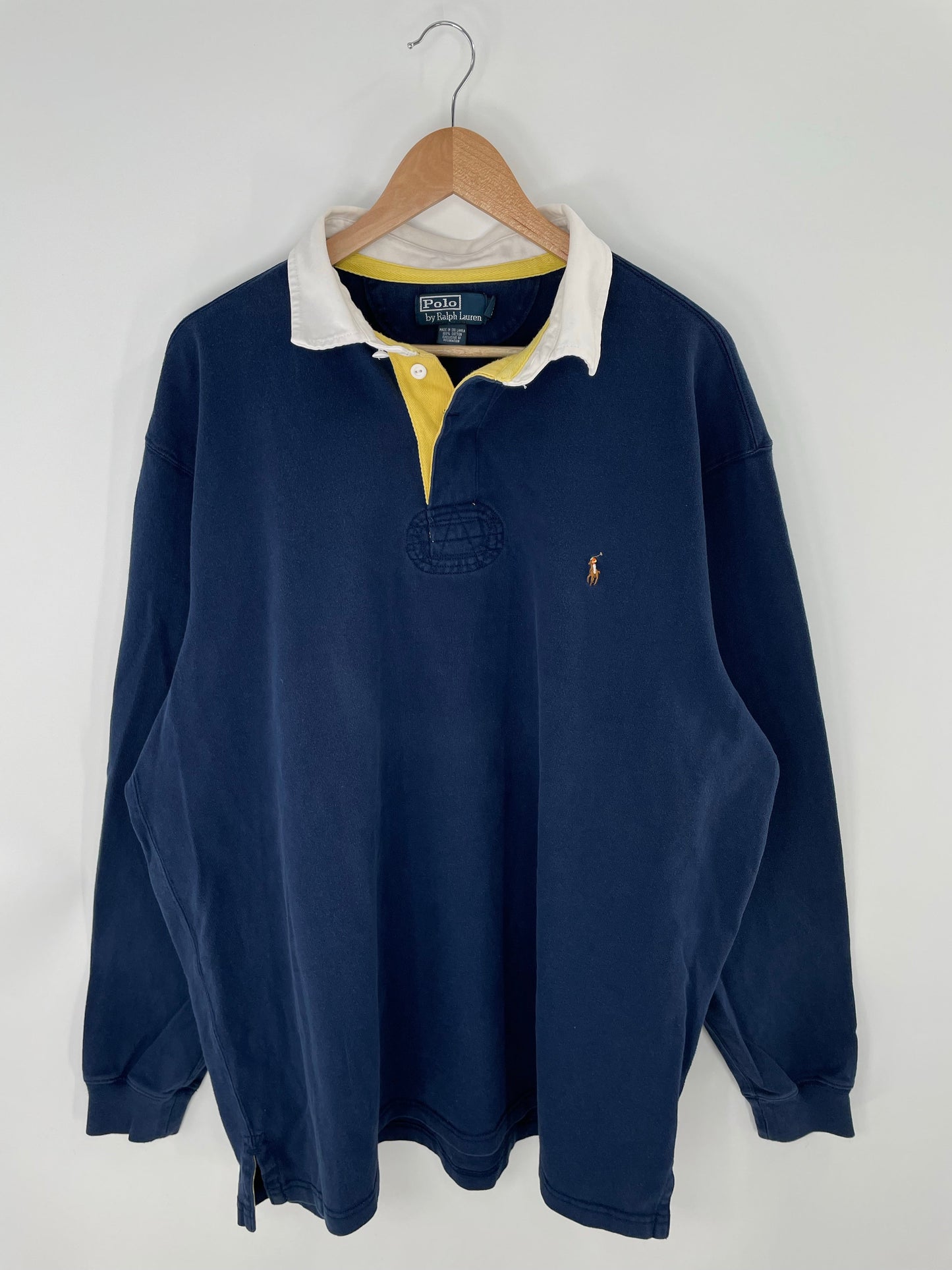90's POLO RALPH LAUREN Size XXL Vintage Rugby-Shirt / E113