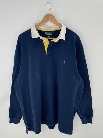 90's POLO RALPH LAUREN Size XXL Vintage Rugby-Shirt / E113