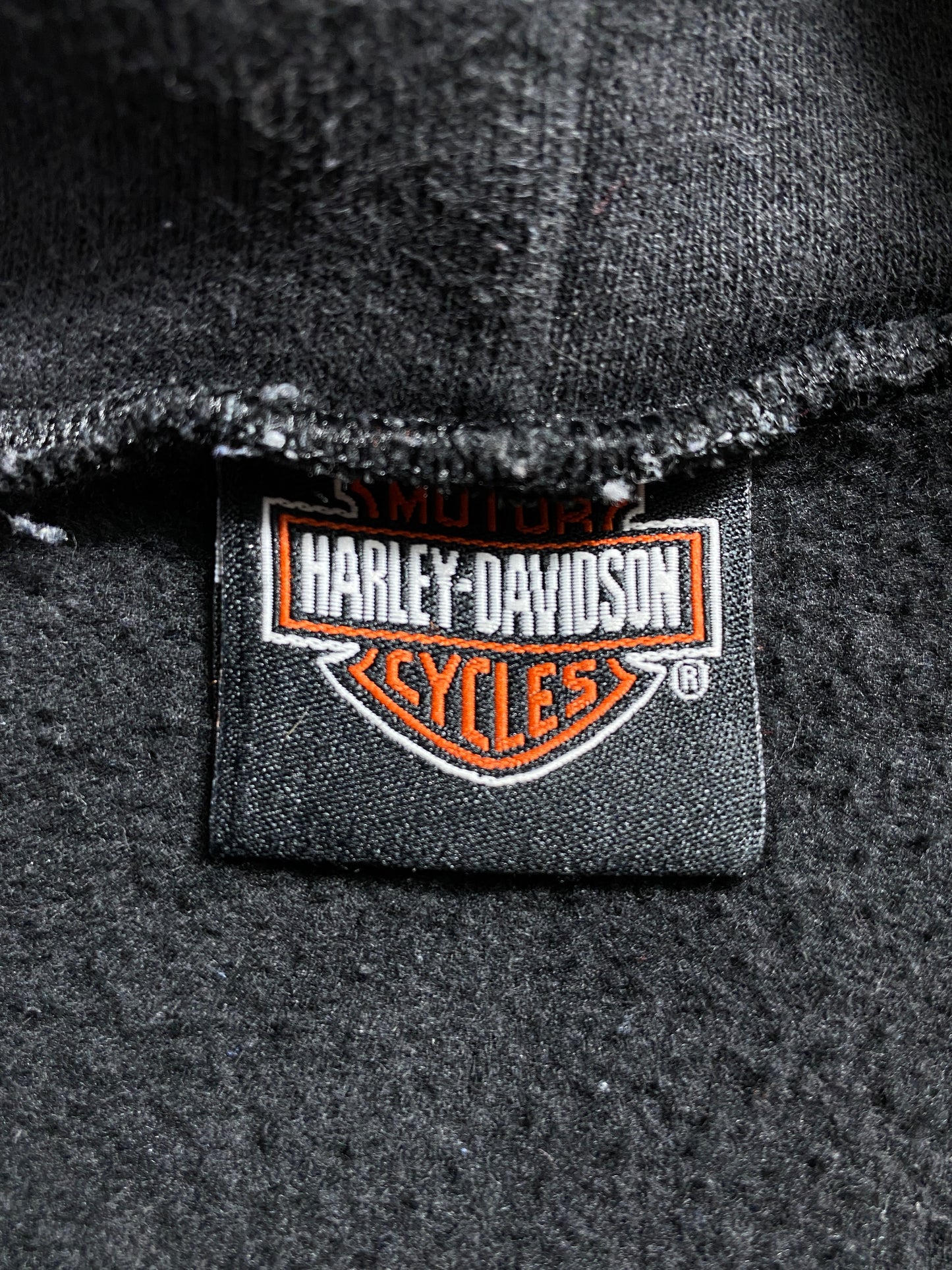 1998 HARLEY DAVIDSON Size Approx.XL Vintage Zip-Up Hoodie Sweat-Shirts / A3972