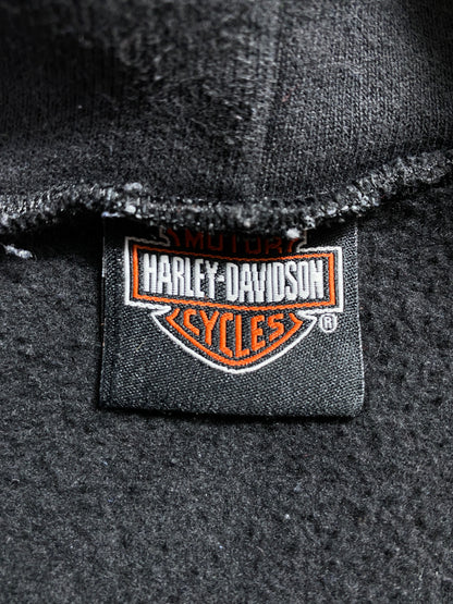 1998 HARLEY DAVIDSON Size Approx.XL Vintage Zip-Up Hoodie Sweat-Shirts / A3972